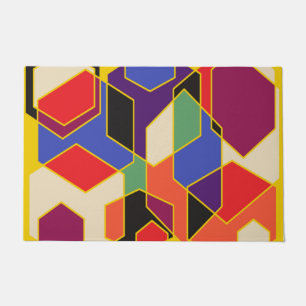Bauhaus Hexagons Fußmatte