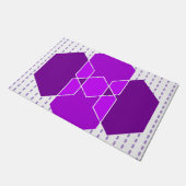 Bauhaus Hexagons Fußmatte (Schrägansicht)