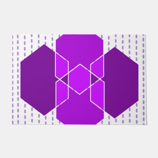 Bauhaus Hexagons Fußmatte (Vorderseite)