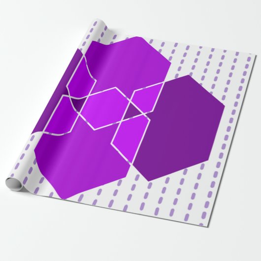 Bauhaus Hexagons Geschenkpapier (Ungerollt)