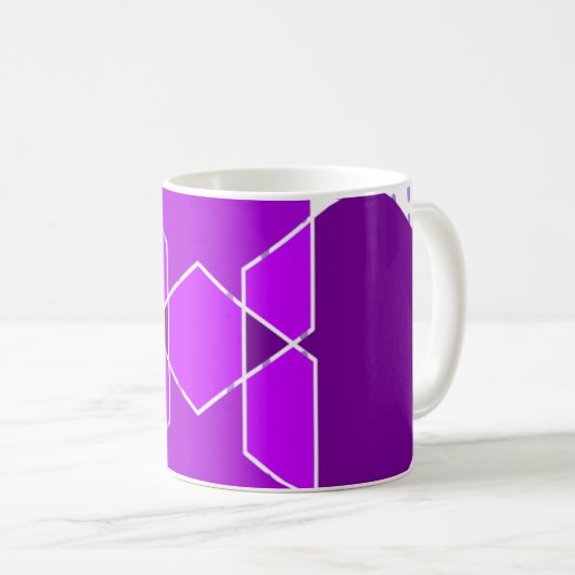 Bauhaus Hexagons Kaffeetasse (VorderseiteRechts)