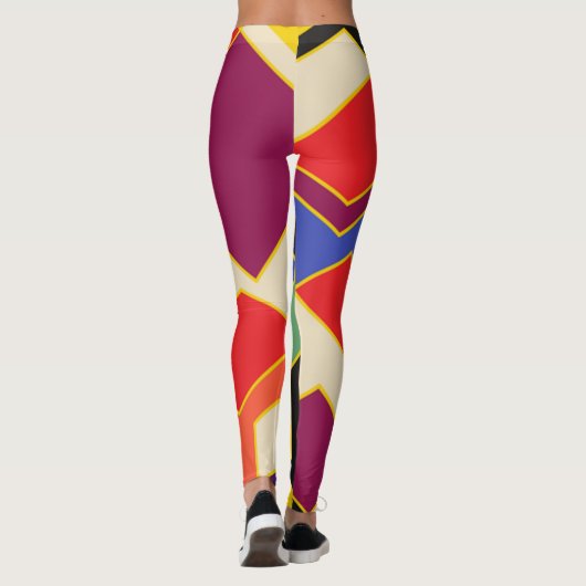 Bauhaus Hexagons Leggings (Rückseite)