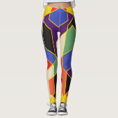 Bauhaus Hexagons Leggings (Vorderseite)