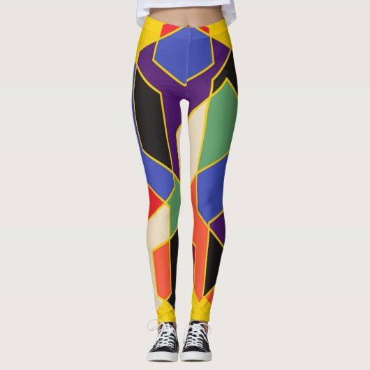 Bauhaus Hexagons Leggings (Vorderseite)