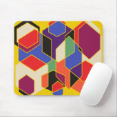 Bauhaus Hexagons Mousepad (Mit Mouse)