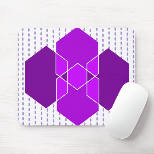 Bauhaus Hexagons Mousepad (Mit Mouse)