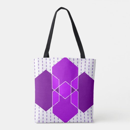 Bauhaus Hexagons Tasche (Rückseite)