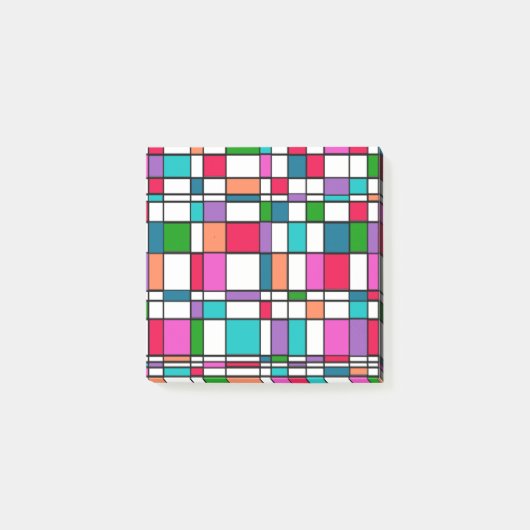 Bauhaus in Blume Power Colors Post-it Klebezettel (Vorderseite)