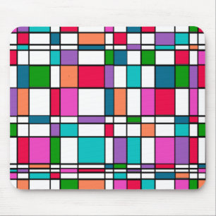 Bauhaus in Flower Power Farben Mousepad