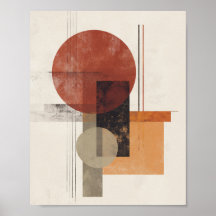 Bauhaus-Inspiration – Moderne Abstraktion in warme