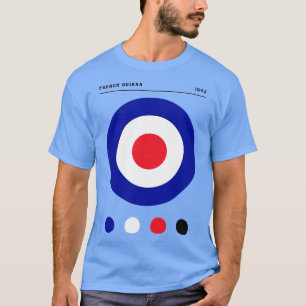 Bauhaus Inspiriert Fahne Französisch-Guayana 1 T-Shirt