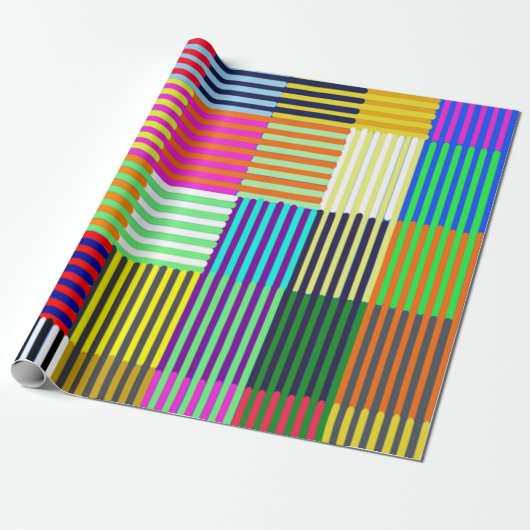 Bauhaus Inspiriert Optik Geschenkpapier (Ungerollt)