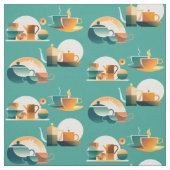 Bauhaus Inspiriert Retro-Kaffee Stoff (Muster)