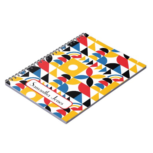 Bauhaus Inspiriert zeitgenössisches Mittelalter Notizblock (Linke Seite)