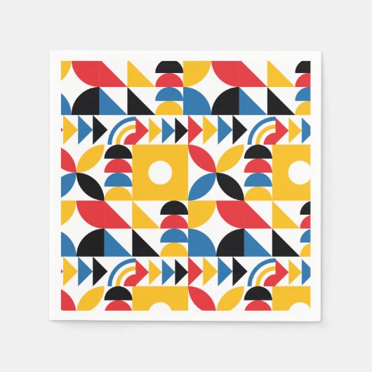 Bauhaus Inspiriert zeitgenössisches Mittelalter Serviette (Vorderseite)