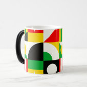 Bauhaus Inspirierte Abstrakte Tasse (Vorderseite Links)