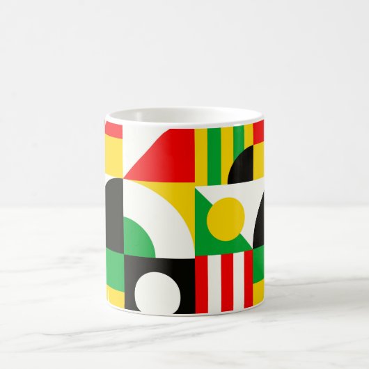 Bauhaus Inspirierte Abstrakte Tasse (Mittel)