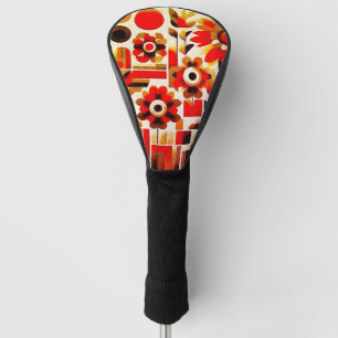 Bauhaus-inspirierte Blume Golf Headcover