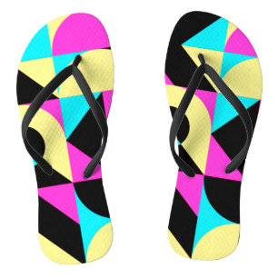 Bauhaus-inspiriertes geometrisches Muster Flip Flo Badesandalen