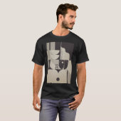 Bauhaus Inspiriertes geometrisches Muster T-Shirt (Vorne ganz)