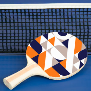 Bauhaus Inspiriertes geometrisches Muster Tischtennis Schläger