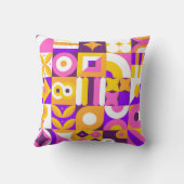 Bauhaus-Kachelmuster Kissen (Rückseite)