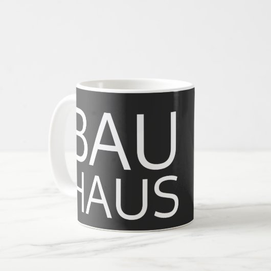 Bauhaus-Kaffee-Tasse Kaffeetasse (Vorderseite Links)