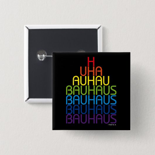 Bauhaus-Knopf Button (Vorne & Hinten)