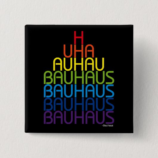 Bauhaus-Knopf Button (Vorderseite)