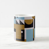 Bauhaus-Kompositionskunst aus abstrakten Epochen Kaffeetasse (Mittel)