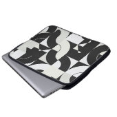 Bauhaus-Kompositionskunst aus abstrakten Epochen Laptopschutzhülle (Vorne Knopf)