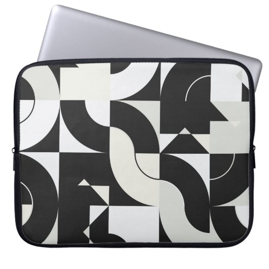 Bauhaus-Kompositionskunst aus abstrakten Epochen Laptopschutzhülle (Vorderseite)