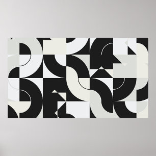 Bauhaus-Kompositionskunst aus abstrakten Epochen Poster