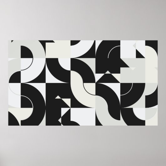 Bauhaus-Kompositionskunst aus abstrakten Epochen Poster (Vorne)