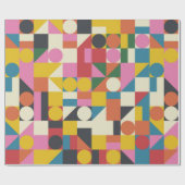 Bauhaus-Kompositionskunst aus Vintagen Teilen Geschenkpapier (Flach)