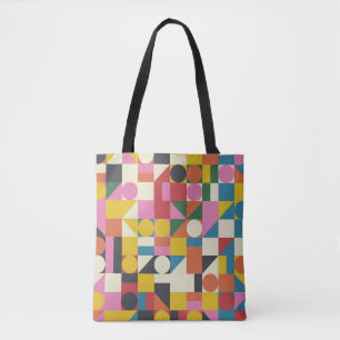 Bauhaus-Kompositionskunst aus Vintagen Teilen Tasche
