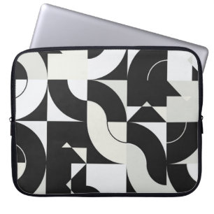 Bauhaus-Kompositionskunstwerk aus abstrakten Eleme Laptopschutzhülle