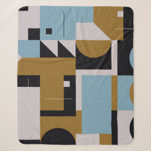 Bauhaus-Kompositionskunstwerk aus abstrakten Eleme Sherpadecke