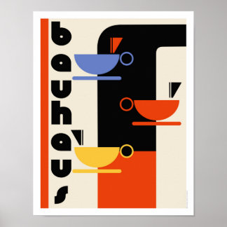 Bauhaus Küchencafé-Kunstposter Poster