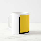 Bauhaus Kunstkomposition Yellow Square Kaffeetasse (Vorderseite Links)