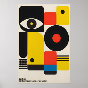 Bauhaus-Kunstposter Mittelalterliche Moderne Geome Poster