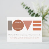 Bauhaus-Liebe Dankeskarte (Stehend Vorderseite)