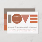 Bauhaus-Liebe Dankeskarte (Vorne/Hinten)