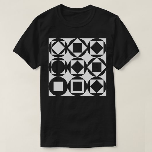 Bauhaus Lines Squares T-Shirt (Design vorne)
