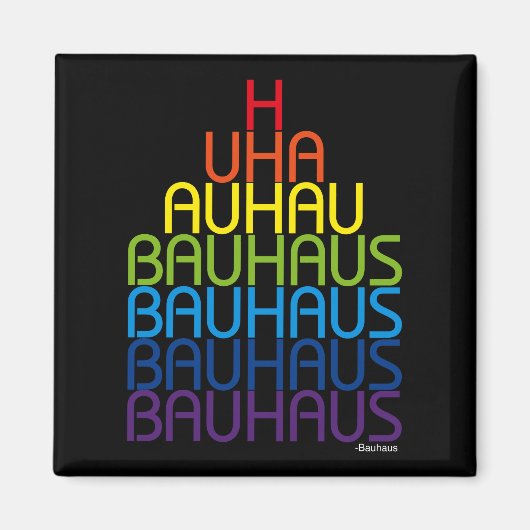 Bauhaus Magnet (Vorne)