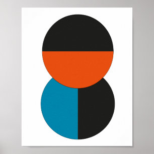 Bauhaus Minimal Vintagen 20er Jahre Geometrisches Poster