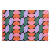 Bauhaus Mitte Jahrhundert Modernes geometrisches M Kissenbezug (Rückseite)