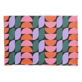 Bauhaus Mitte Jahrhundert Modernes geometrisches M Kissenbezug