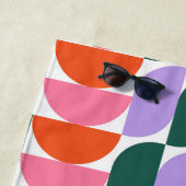 Bauhaus Mitte Jahrhundert Modernes geometrisches M Strandtuch (Beispiel)