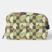 Bauhaus Mitte Jahrhundert Modernes Leaf und Baumre Waschbeutel (Rückseite)